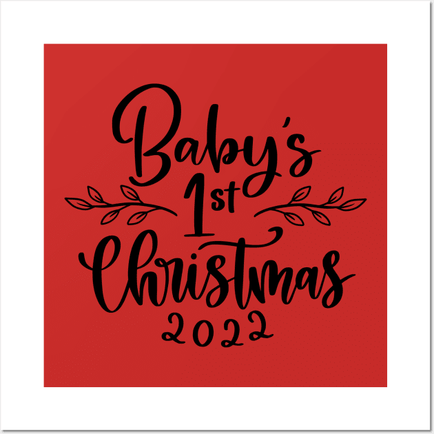 Baby's 1st Christmas 2022 Wall Art by Likeable Design